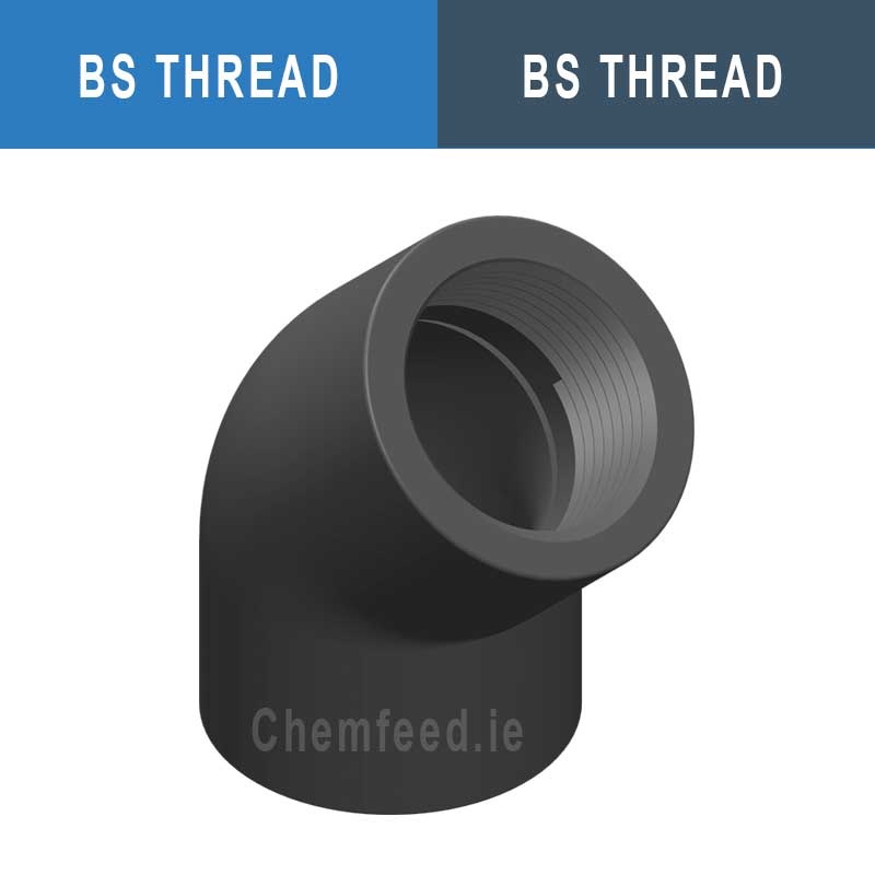 Image of 45' ELBOW PVC D.3/4" thr.