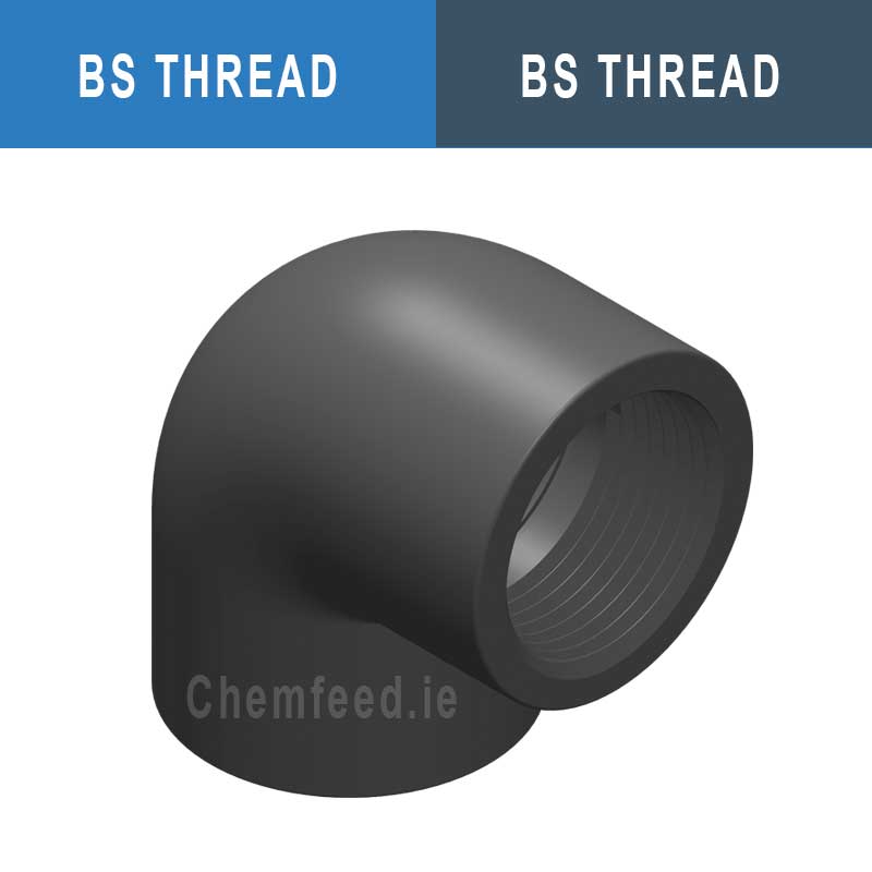 Image of 90' ELBOW PVC D.3" THR.