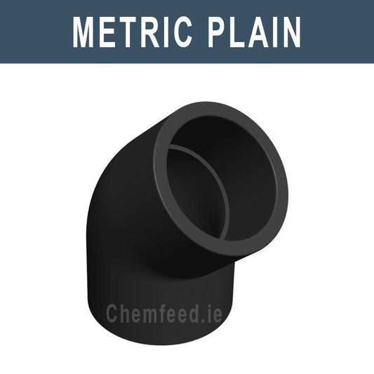 Image of PE Elbow 45° Metric Plain 20mm