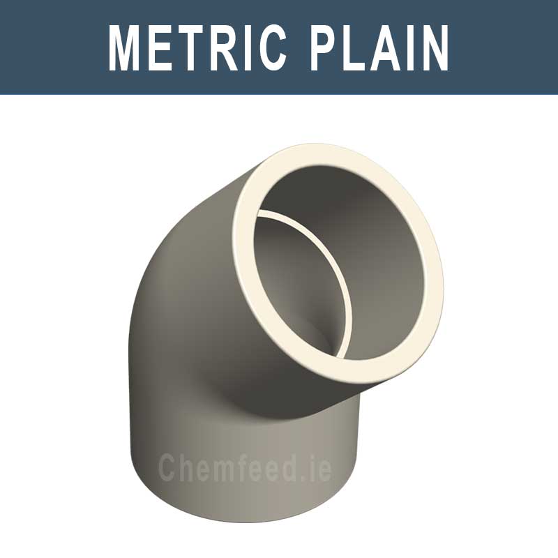 Image of PP Elbow 45° Metric Plain 16mm
