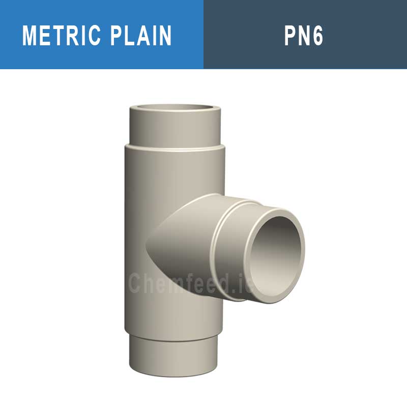 Image of 90° TEE SHORT SPIGOT D.110 PP PN06