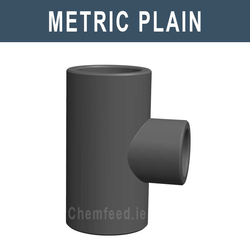 Image of 90' REDUCED TEE PVC D.110x90 mm