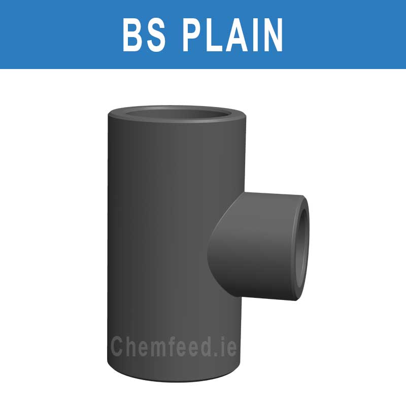 Image of 90'REDUCED TEE PVC D.1"1/2x1"1/4 PLAIN BS