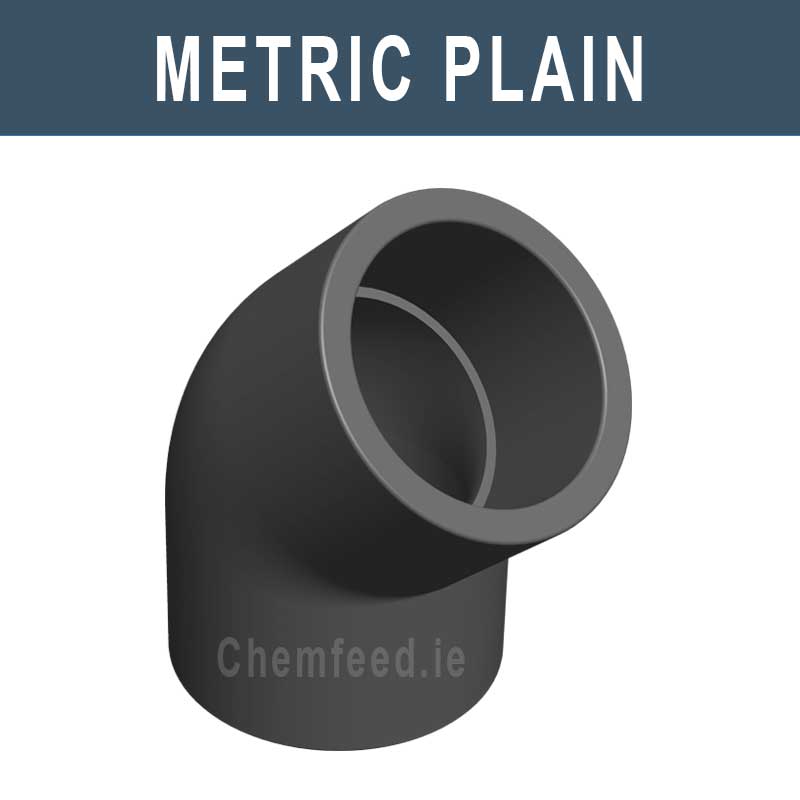 Image of 45' ELBOW  PVC D.200 mm