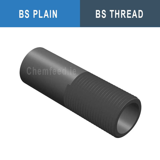 Image of 1 1/2" PVC Barrel Nipple Plain x BSP M/T