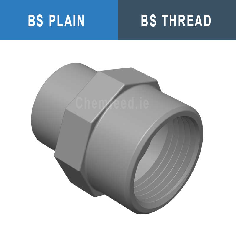 Ab Socket Base ABS Socket Adaptor Male/Female BS Plain - BS Threaded – chemfeed.ie