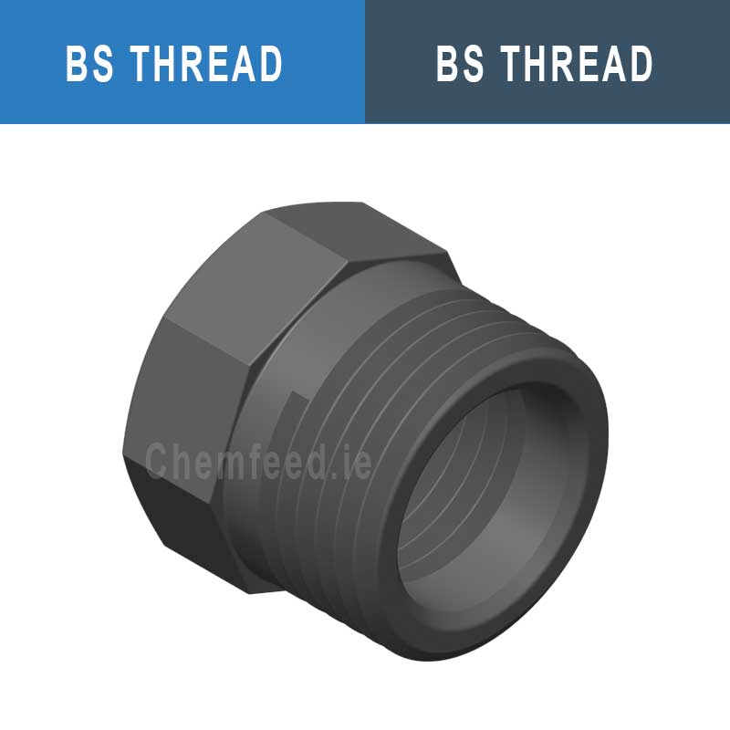Image of REDUCING BUSH THR.  PVC D.3"x2"1/2