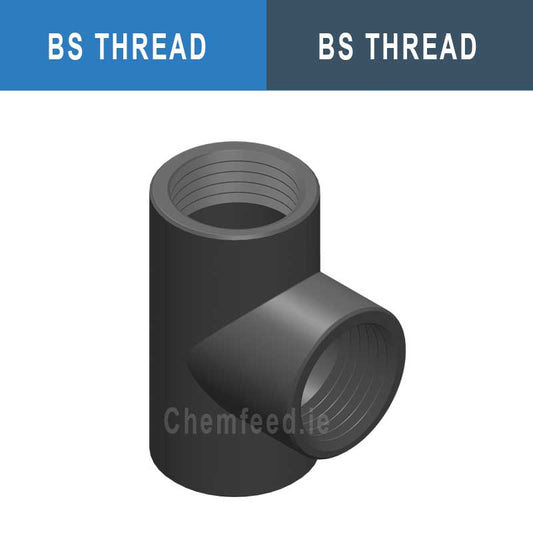 Image of 90' TEE PVC D.1"1/2 thr.