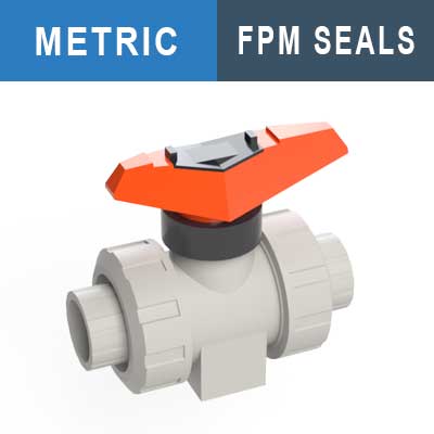 Image of 90mm GF PP FPM Ball Valve 546 Pro