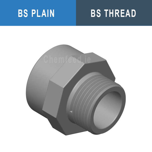 Image of ADAPTOR MALE THR ABS D.2"x2"1/2x2"    BS