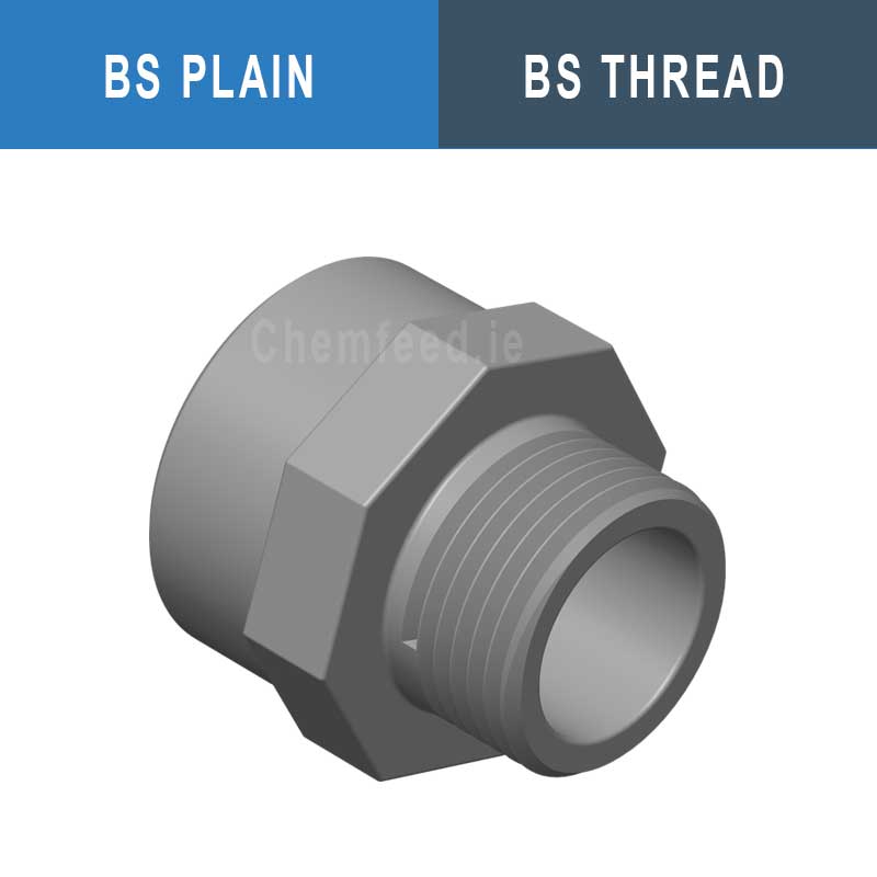 Image of ADAPTOR MALE THR ABS D.3"x4"x4"       BS