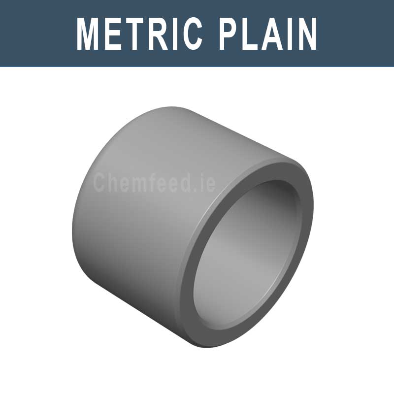 Image of ABS End Cap Metric Plain 16mm