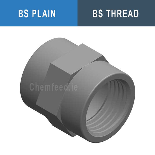 Image of DOUBLE SOCKET  ABS D.1"x1"