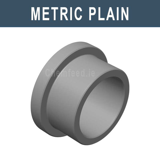 Image of ABS Stub Flange Metric Plain 16mm