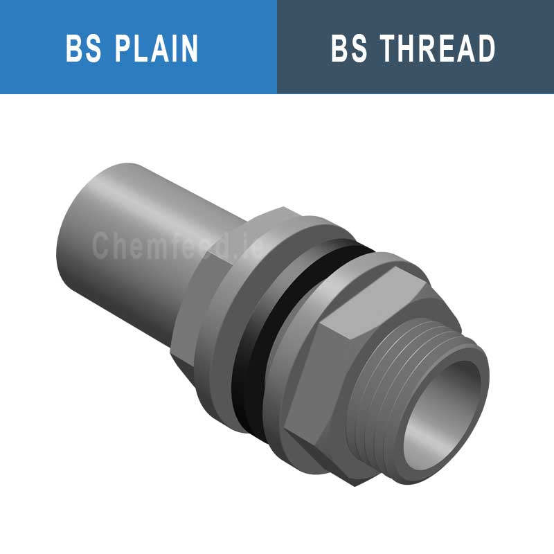 Image of 4" ABS Tank Connector Plain / BSP
