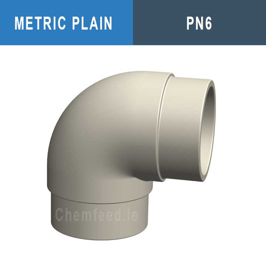 Image of PP Elbow 90° PN6 125mm