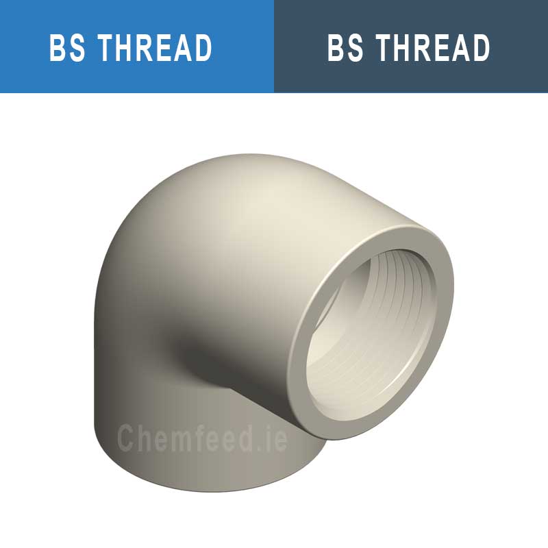 Image of 3/4" PP Elbow 90° BS Thread