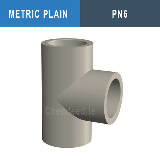 Image of 90° TEE SHORT SPIGOT D. 90 PP PN06