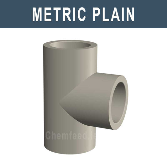 Image of PP Tee 90° Metric Plain 16mm