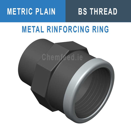 Image of ADAPTOR PVC FEMALE THREADED D.50x63x2" REINF.