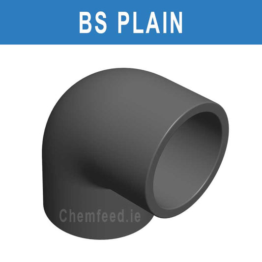 Image of 90' ELBOW  PVC D.3" PLAIN BS