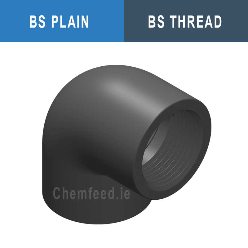 Image of 90' ELBOW PVC D.4"x4" PLAIN/THR. BS