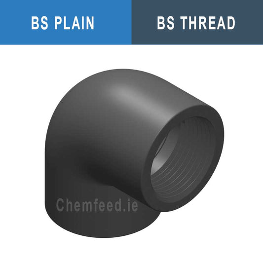 Image of 90' ELBOW PVC D.4"x4" PLAIN/THR. BS