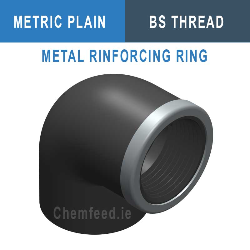 90' ELBOW  PVC D.20x1/2"      REINFORCED