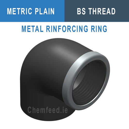 90' ELBOW  PVC D.20x1/2"      REINFORCED