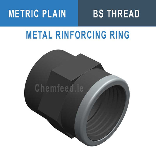DOUBLE SOCKET PVC D.20x1/2"   REINFORCED