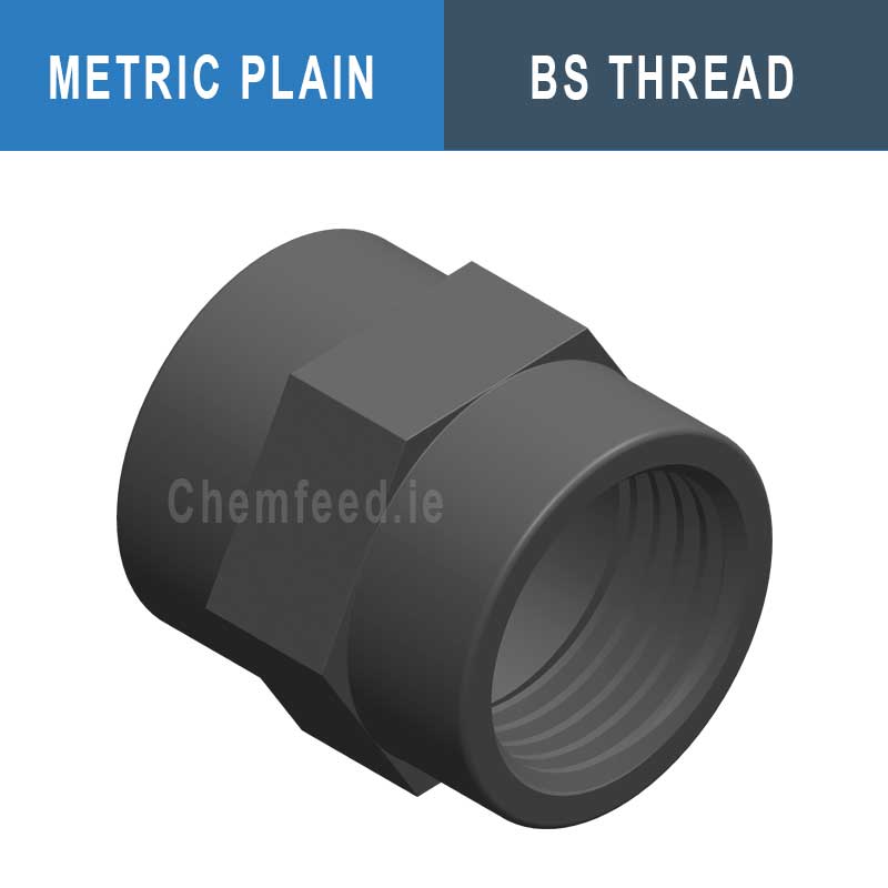 Image of DOUBLE SOCKET PVC D.125x5" mm/thr.