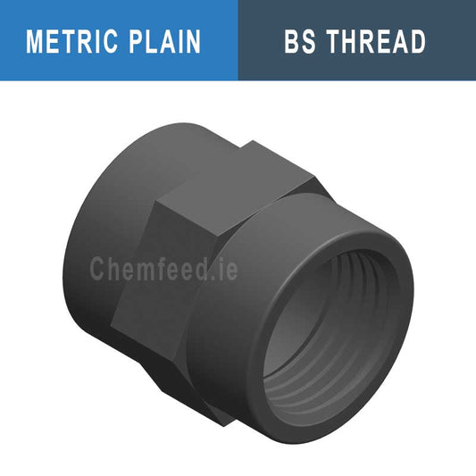 Image of DOUBLE SOCKET PVC D.125x5" mm/thr.