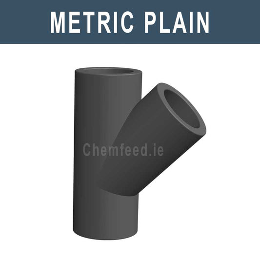 Image of PVC 45' TEE D.75 mm