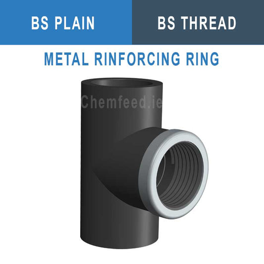 Image of 90' TEE PVC D.2"x2"       BS REINF.